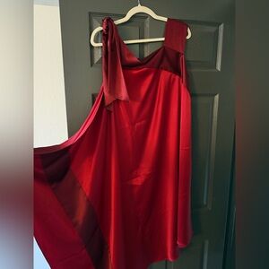 Gianluca Capannolo Vibrant Red Satin Gown